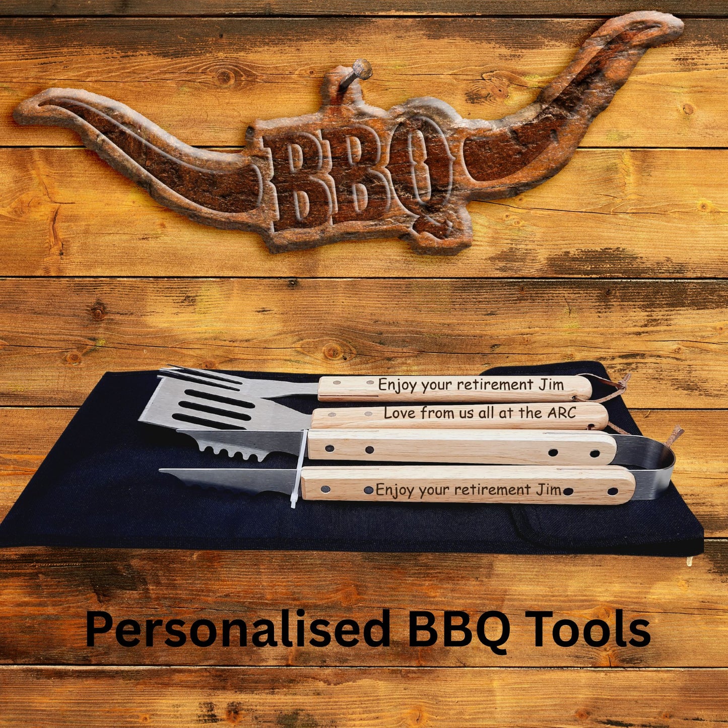 Personalised BBQ Tools Set