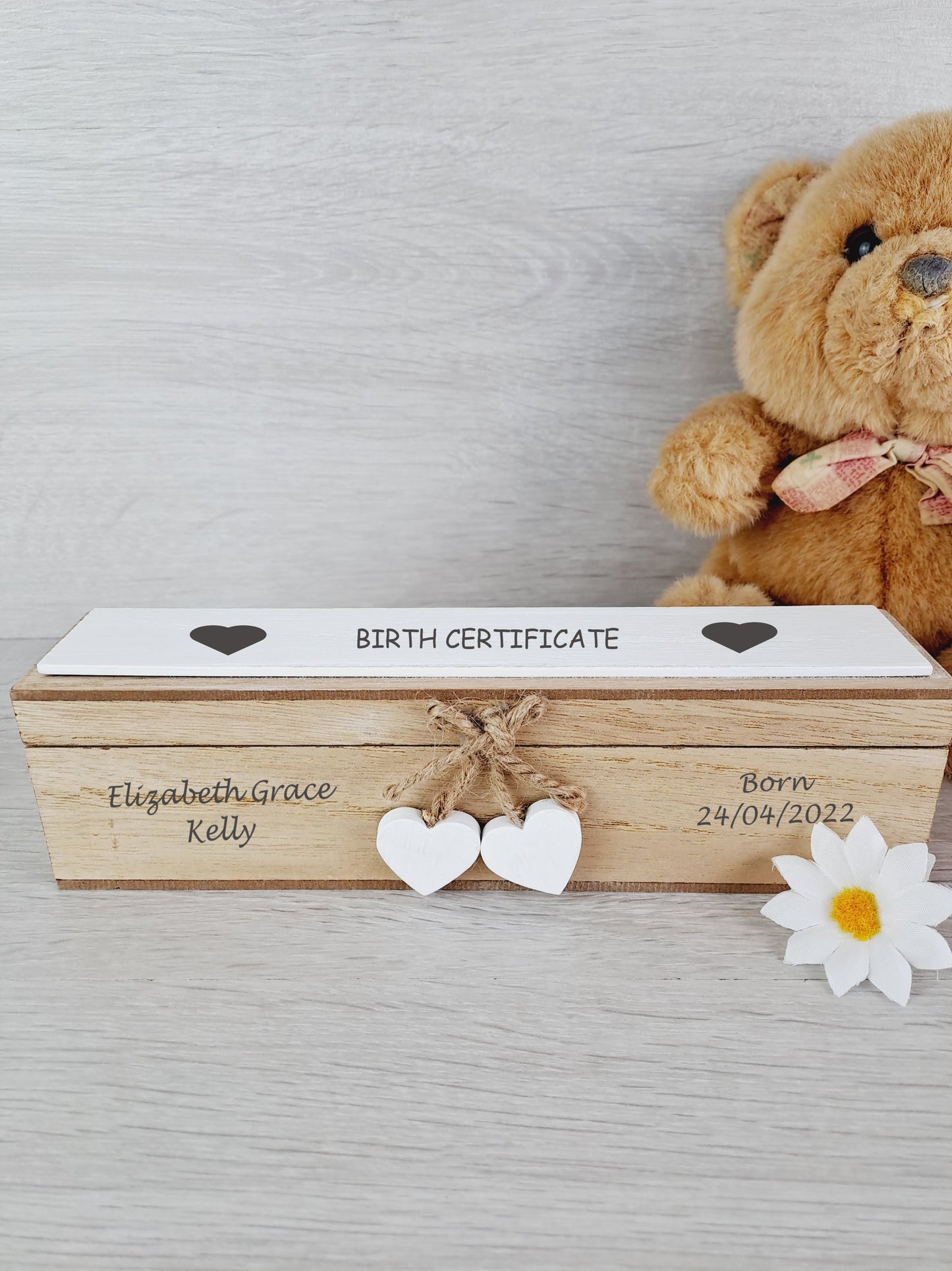 Personalised Christening Certificate Holder