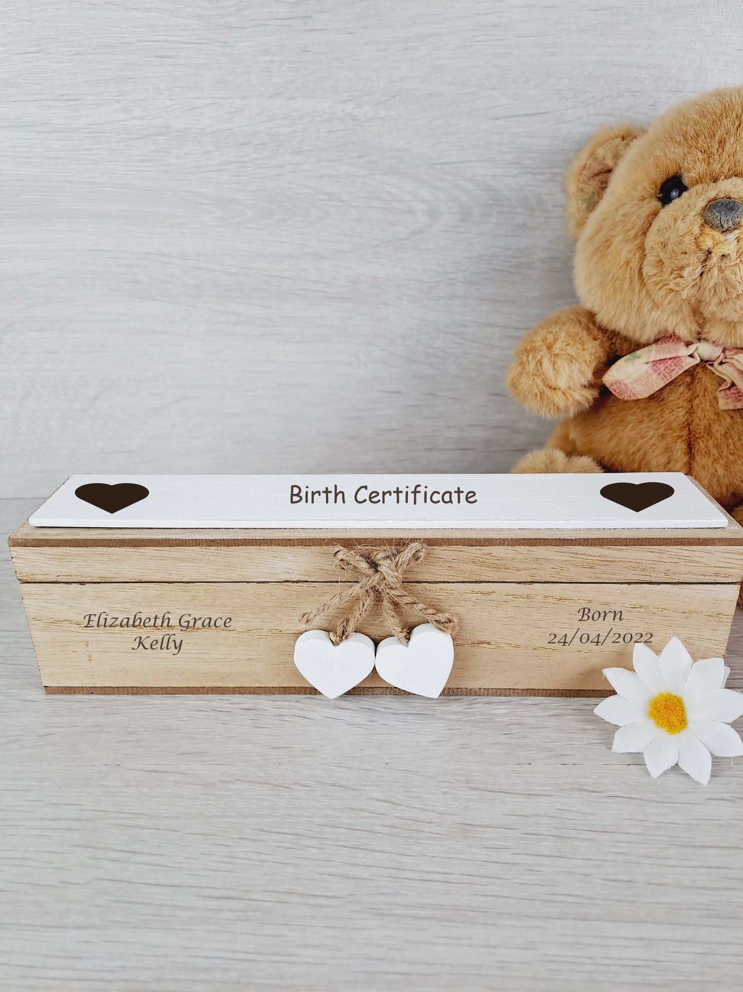 Personalised Christening Certificate Holder