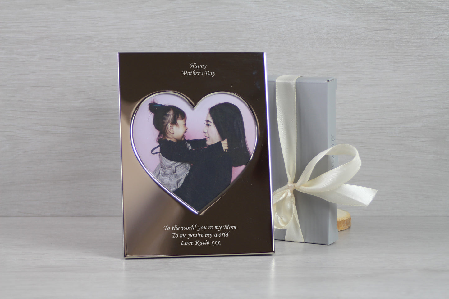 Personalised Own Handwriting Silver Photo Frame, Valentine's, Christening, Baptism, New Baby Gift, New Father, Mother's Day Gifts