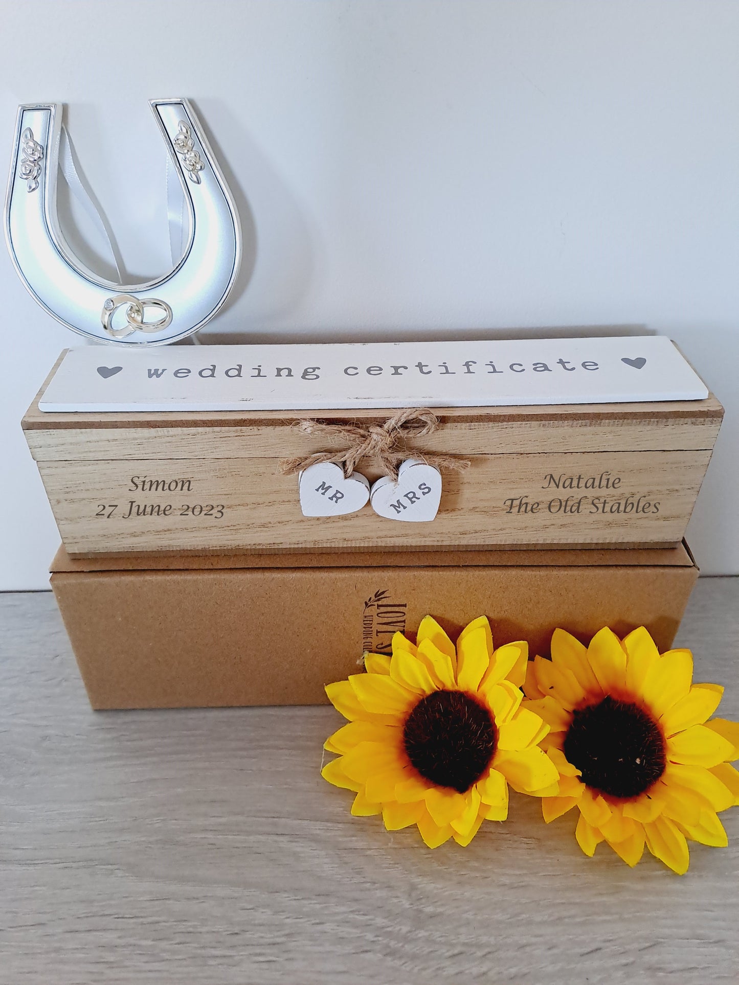 Personalised Wedding Certificate Holder