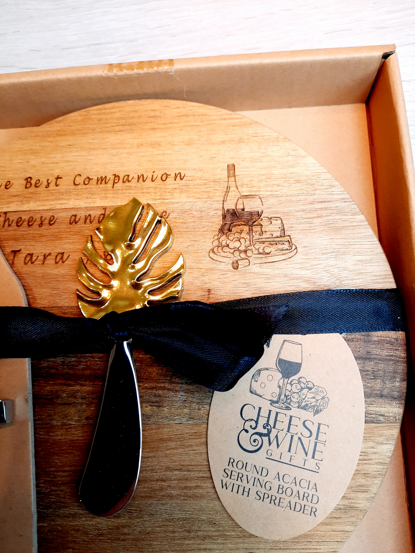 Personalised Chopping Board and Cork Screw