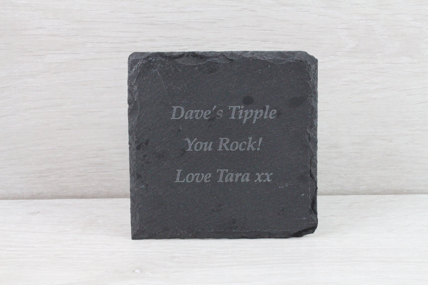 Personalised Whiskey Tumbler & Slate Coaster Gift Set