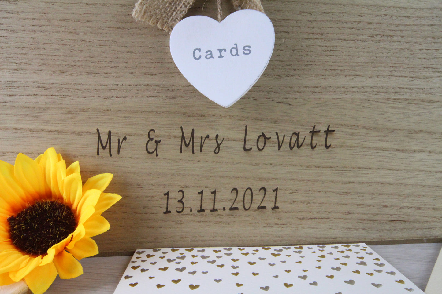 Personalised Wedding Card Box, Engraved Wedding Post Box, Wedding or Engagement Gifts