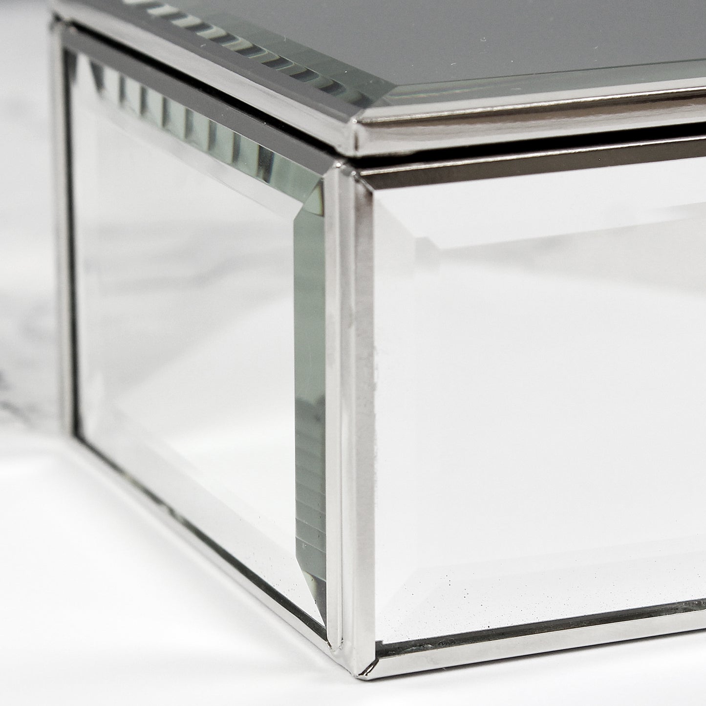 Personalised Gift Mirrored Jewellery Box Engraved with your message, Wedding Day, Valentines or Mother's Day Gift