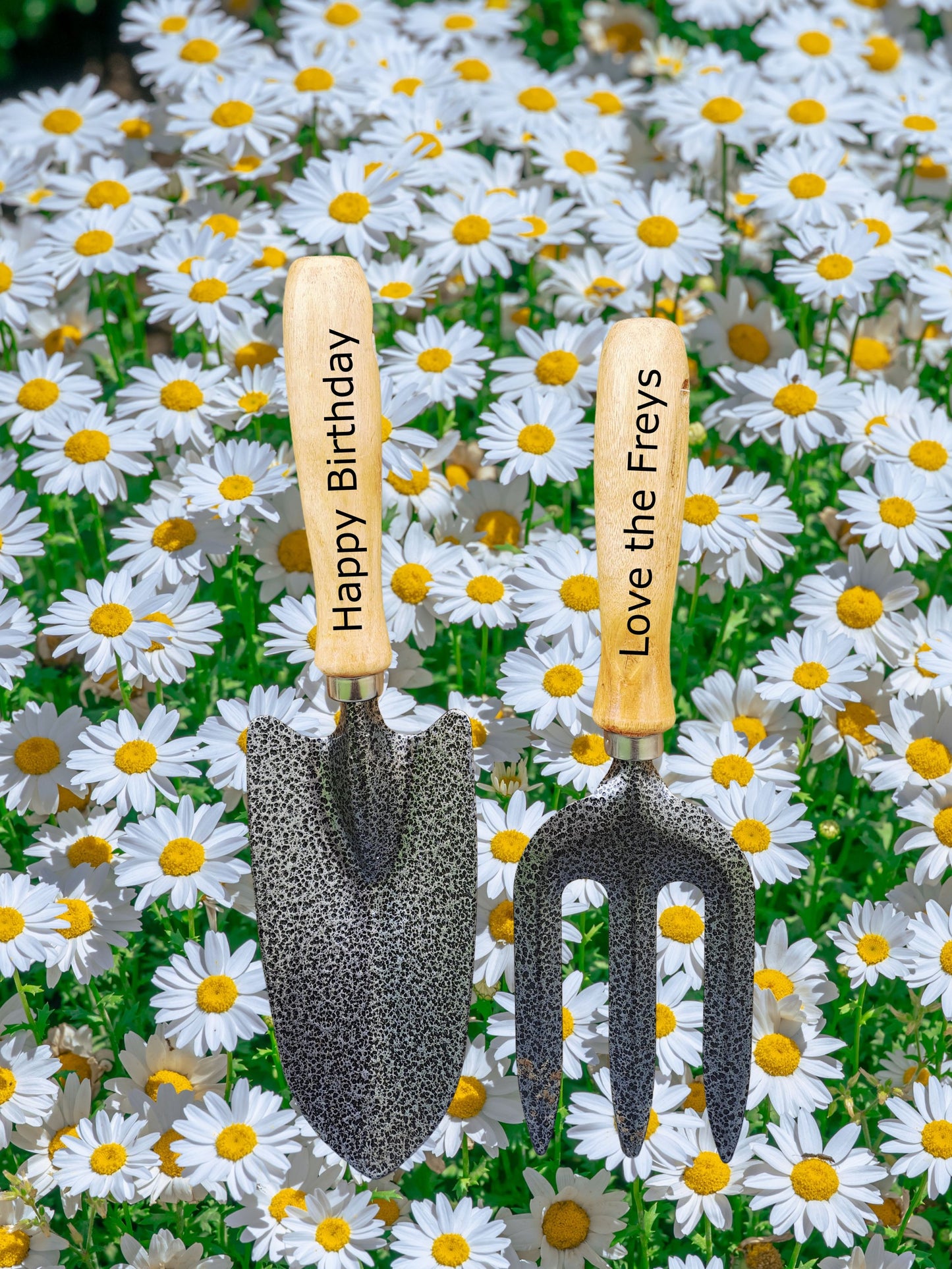 Personalised Garden Tools, Engraved Gardening Gift Set Trowel Fork, Father's Day, Retirement, Allotment Gift Ideas