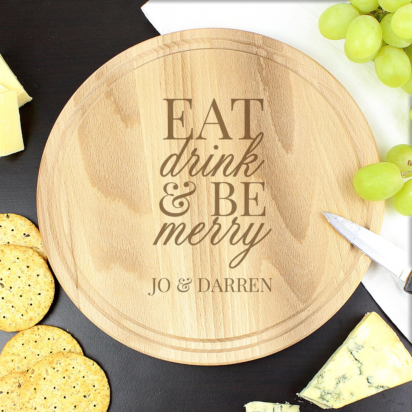Personalised Chopping Board - Eat Drink and Be Merry