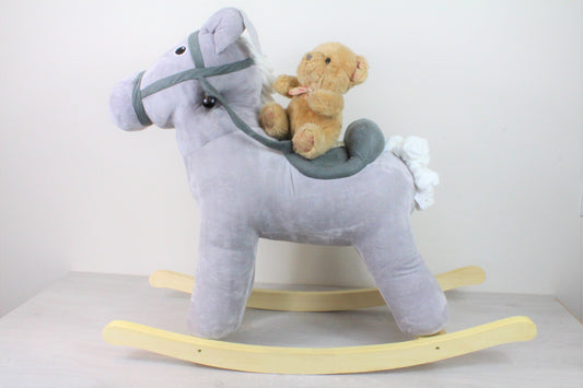 Child's Plush Rocking Horse