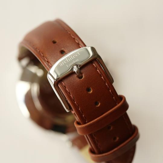 Personalised Men's Watch with Leather Strap