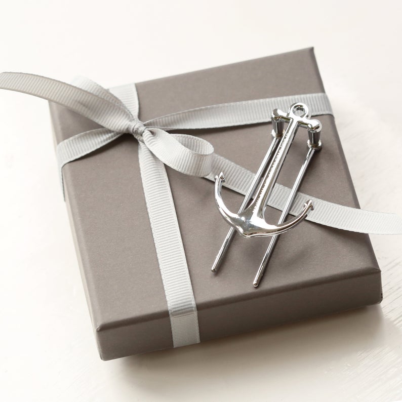 Personalised Anchor Bookmark in Gift Box