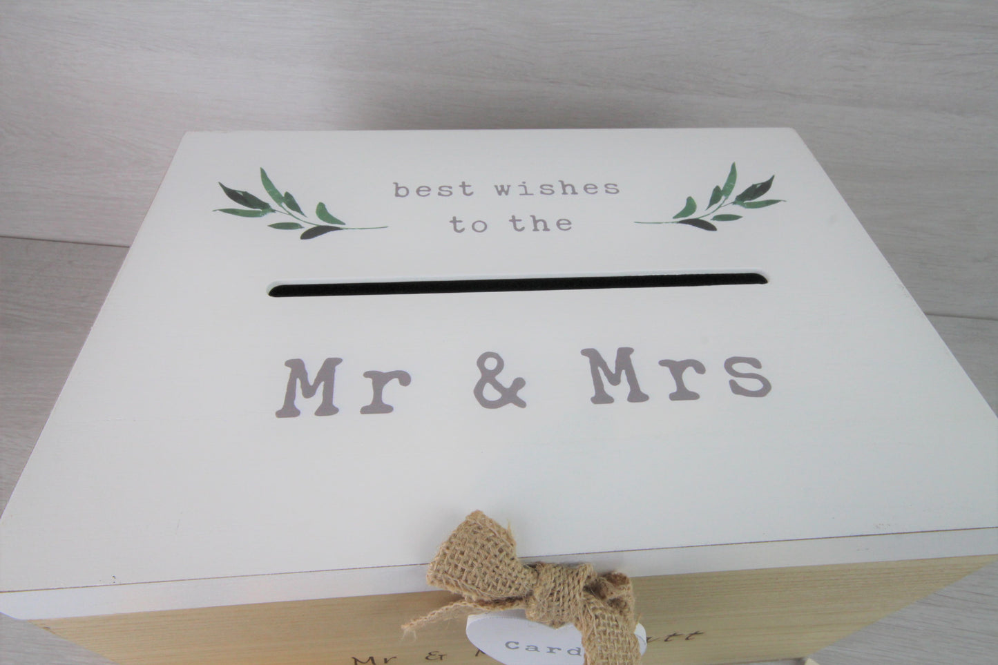 Personalised Wedding Card Box, Engraved Wedding Post Box, Wedding or Engagement Gifts