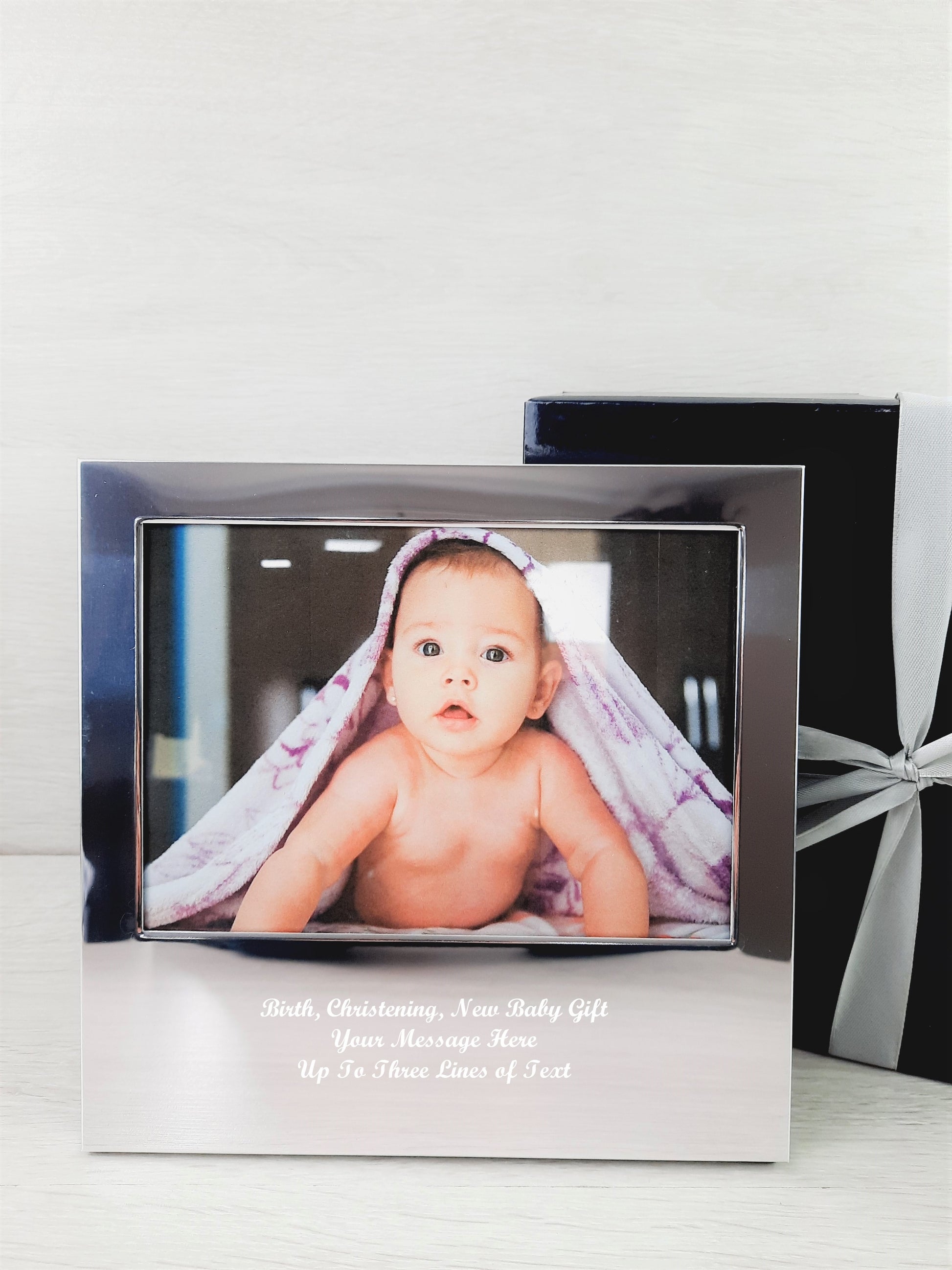 Personalised Engraved Silver Photo Frame