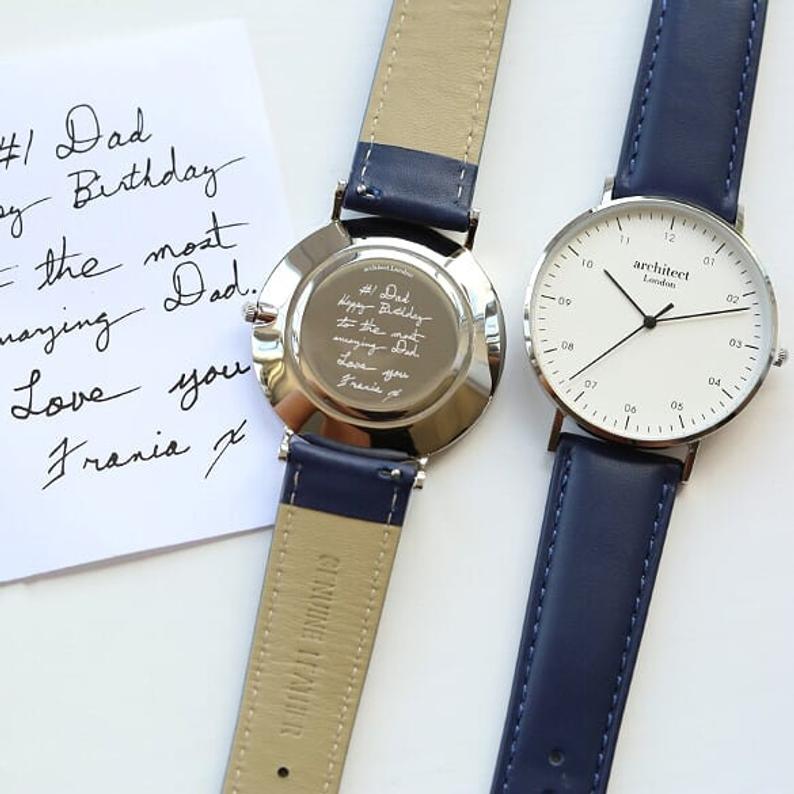 Men's Watch Personalised with Own Handwriting